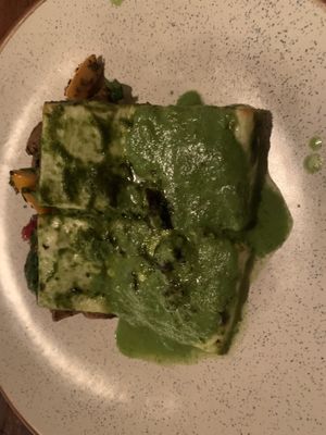 cottege cheese chimichuri   at Birdsong Organic Cafe Shop in Mumbai
