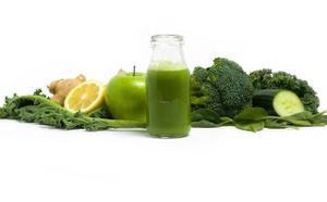 The green juice @milkandhoneymanchester at Milk & Honey in Manchester