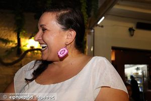 Carrie at O'Vrakas Taverna in Limassol