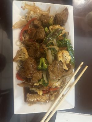 Returned 2025 smaller menu still good w mock chicken   at Little Saigon in Dayton