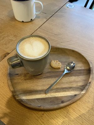 Oat cappuccino  at O'YO - Brabantdam in Ghent