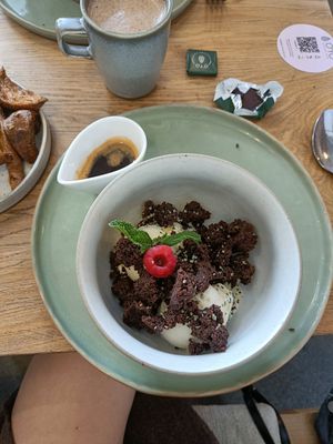 Ice cream with brownie at O'YO - Brabantdam in Ghent