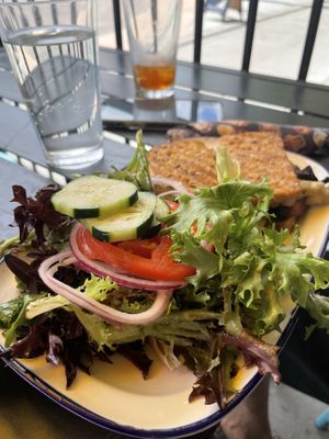 Mushroom Panini Dash comes with side   at Cafe Sol in Grand Junction