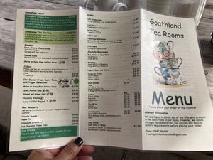 Menu 1  at Goathland Tea Room & Gifts in Whitby