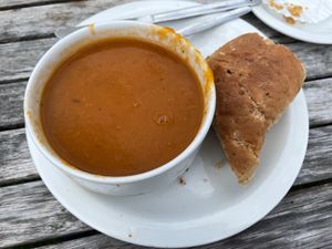 Vegetable soup at Goathland Tea Room & Gifts in Whitby