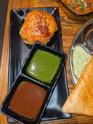 Vada pav at Chatkazz in Harris Park