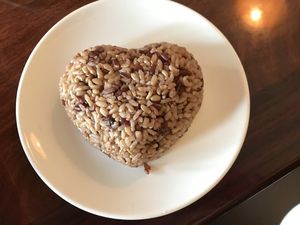 Hearth shaped brown rice! at Calistoga Thai Kitchen in Calistoga