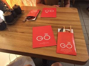 Table  at Bistro Go in Brno