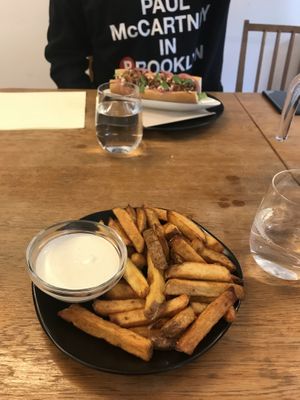 belgian fries  at Chutnej in Vinohrady