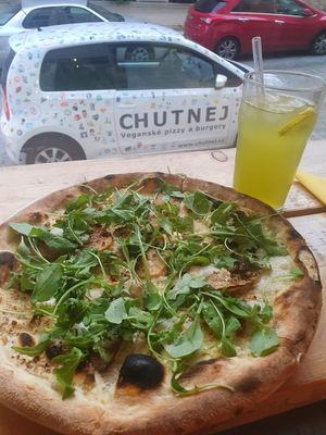 Pizza at Chutnej in Vinohrady