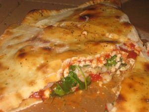 Artichoke calzone at Chutnej in Vinohrady