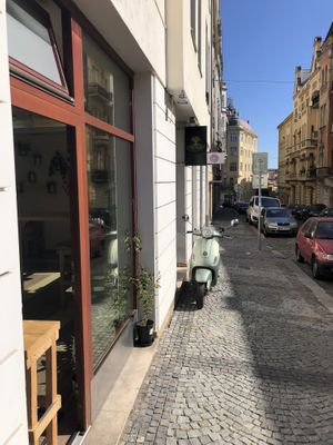 Outside at Chutnej in Vinohrady