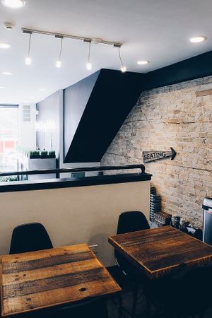 Upstairs seating. at JuiceRx - Bucktown in Chicago