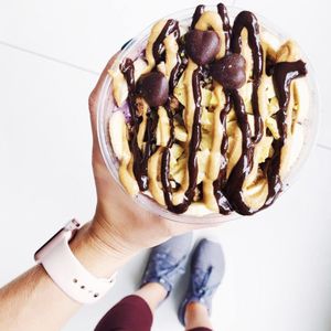 Harlequin Monkey acai bowl. at JuiceRx - Bucktown in Chicago