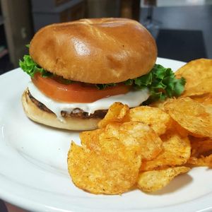 BBQ Black Bean Burger at The Black Crow Cafe in Elkhart