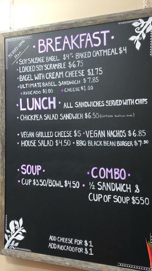 Menu 2 at The Black Crow Cafe in Elkhart