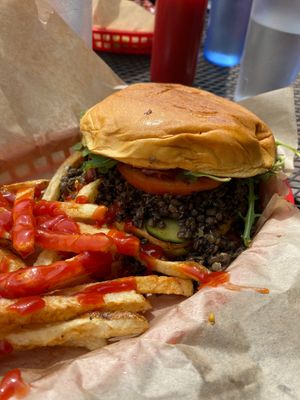 Litterally just slapped beans on it and called it a day lmao at Brews Brothers in Galveston