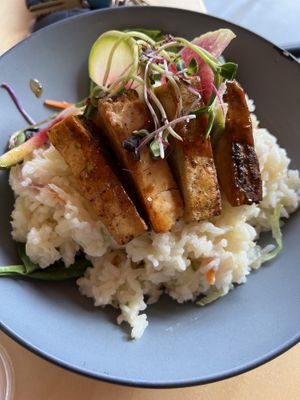 Tofu entree  at Roots in Rutland