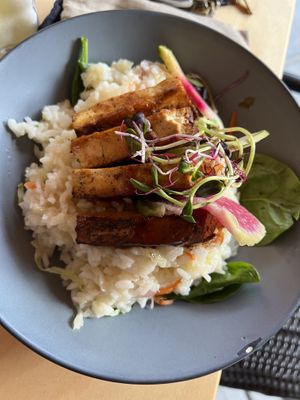 Tofu plate  at Roots in Rutland