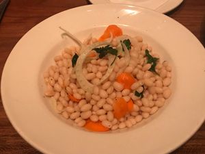 White Beans with Carrots & Parsley at Francis Ford Coppola Winery in Geyserville