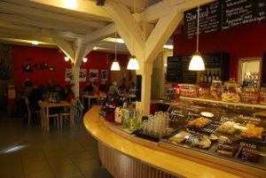 The café at Cafe Miro in Kristianstad