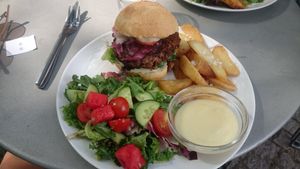 Burger at Cafe Miro in Kristianstad