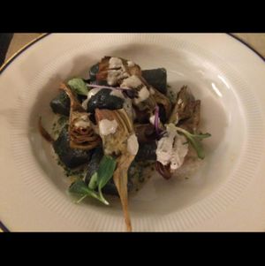 gnocchi al carbone at Le Notti di Cabiria in Brescia