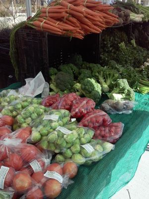 Locally grown produce at Farmer's Market  in Moreno Valley