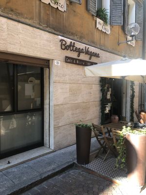 Outside  at Bottega Vegana in Modena