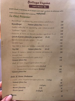   at Bottega Vegana in Modena