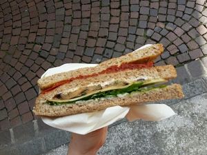 Tramezzino at Bottega Vegana in Modena