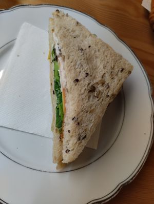 Small vegatable sandwiches at Bottega Vegana in Modena