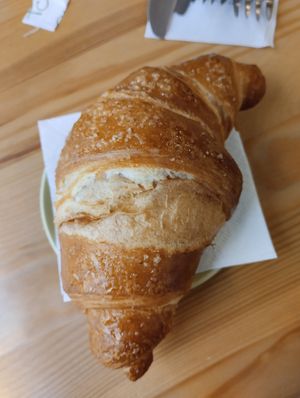 Sweet croissant at Bottega Vegana in Modena