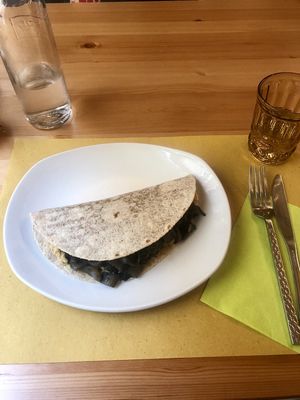 Hummus wrap at Bottega Vegana in Modena