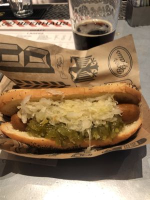 Vegan City Dog at New York New York - BeerHaus in Las Vegas