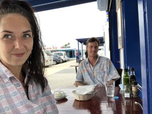 Lovely location and cats looked after  at Cafe Bonjour in Lanzarote