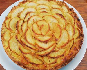 Vegan Apple pie at Cafe Bonjour in Lanzarote