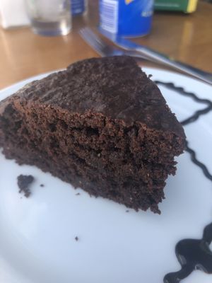 Chocolate vegan cake  at Cafe Bonjour in Lanzarote