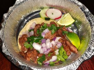 Taco at Pancho's Vegan Cantina in Las Vegas