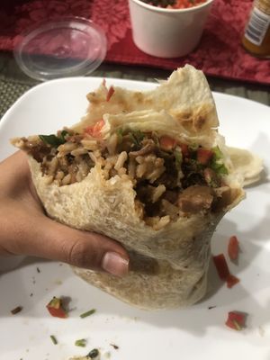 Classic Jackfruit Burrito  at Pancho's Vegan Cantina in Las Vegas