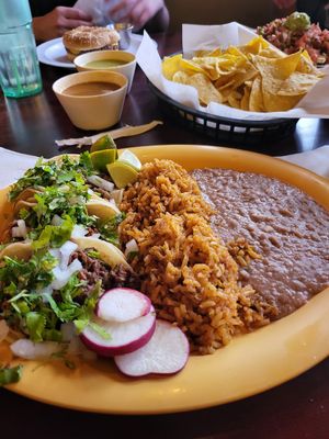 Taco special at Pancho's Vegan Cantina in Las Vegas
