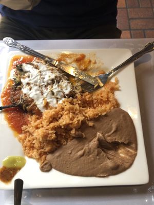 Chile relleno  at Pancho's Vegan Cantina in Las Vegas