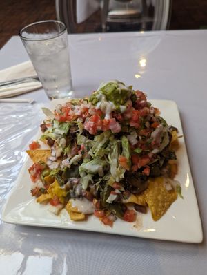 Large Supreme Nachos at Pancho's Vegan Cantina in Las Vegas