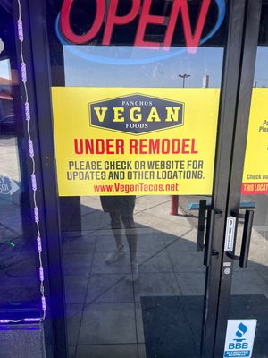 Closed  at Pancho's Vegan Cantina in Las Vegas