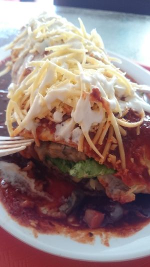 Wet burrito at Pancho's Vegan Cantina in Las Vegas