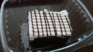 Chocolate cake at Pancho's Vegan Cantina in Las Vegas