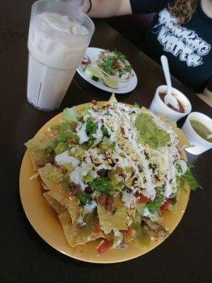 Nacho Wednesday $5.99 mmm :) at Pancho's Vegan Cantina in Las Vegas