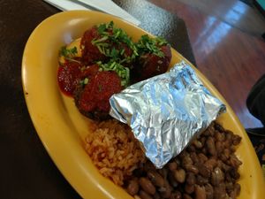Spicy Meatballs at Pancho's Vegan Cantina in Las Vegas