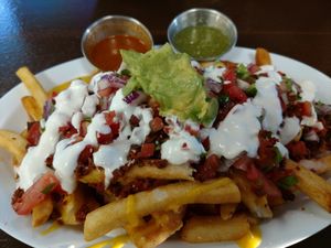 Loaded Fries at Pancho's Vegan Cantina in Las Vegas