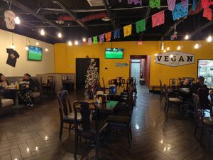 Inside at Pancho's Vegan Cantina in Las Vegas